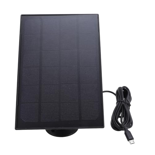 8W Solarpanelkamera Ladegerät, 360 -Grad -Mount IP66 Water Proof für Vogelfutterkamera, Stick -up -Nockenbatterie, Türklingelkamera (Schwarz) von CaCaCook