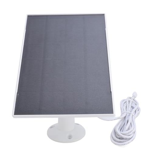 8W Solarpanelkamera Ladegerät, 360 -Grad -Mount IP66 Water Proof für Vogelfutterkamera, Stick -up -Nockenbatterie, Türklingelkamera (Weiß) von CaCaCook