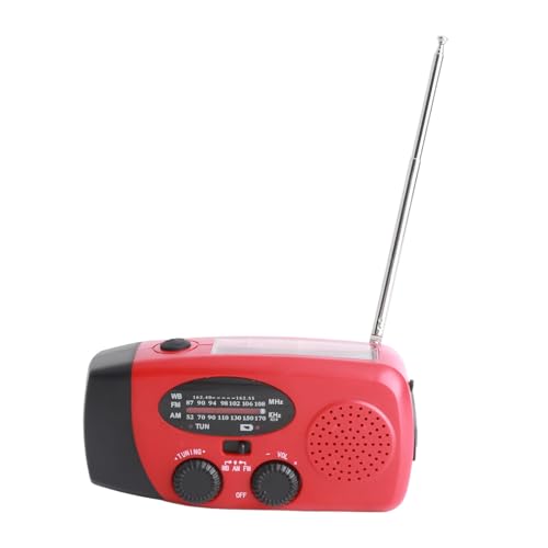 Handkurbelradio – Tragbares, energieautarkes Solar-Wetterradio mit Notfall-Taschenlampe für den Notfall im Freien Handkurbelradio – Tragbares, energieautarkes Solar-Wetterradio mit Notfall-Taschenlampe für den Notfall im Freien von CaCaCook