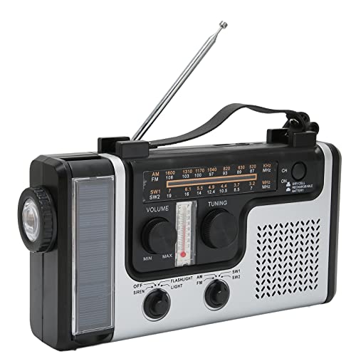 LED-Kurbelradio AM FM SW Solardynamo Outdoor-Notfallradio mit tragbarer Taschenlampe LED-Kurbelradio AM FM SW Solardynamo Outdoor-Notfallradio mit tragbarer Taschenlampe von CaCaCook