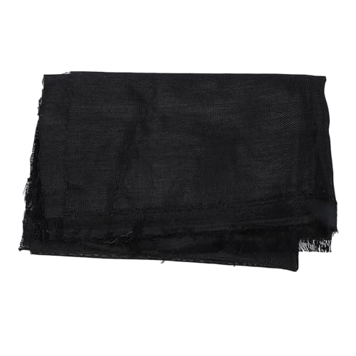 Lautsprecher Grilltuchabdeckung Retro -Stil Staubproof 150x50 cm Lautsprecher Mesh Grill Stoff (Schwarz) von CaCaCook