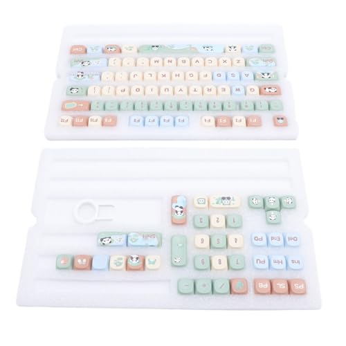 Panda Cute Keycaps Set PBT, 112 Tasten 9mm MCA Höhe DIY Ersatz für Mechanische Tastaturen, Schmücken Ihre Tastatur mit Panda -Cartoon -Designs, Kompatibel mit Verschiedenen Panda Cute Keycaps Set PBT, 112 Tasten 9mm MCA Höhe DIY Ersatz für Mechanische Tastaturen, Schmücken Ihre Tastatur mit Panda -Cartoon -Designs, Kompatibel mit Verschiedenen von CaCaCook
