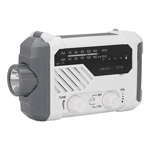 Solar Radio,Solarbetriebene Handkurbelfunk mit 2000mAh Wiederaufladbare Batterie,multifunktionale Notrettungs-Taschenlampe, Powerbank,SOS,Kompass für Haushalt Ourdoor Solar Radio,Solarbetriebene Handkurbelfunk mit 2000mAh Wiederaufladbare Batterie,multifunktionale Notrettungs-Taschenlampe, Powerbank,SOS,Kompass für Haushalt Ourdoor von CaCaCook