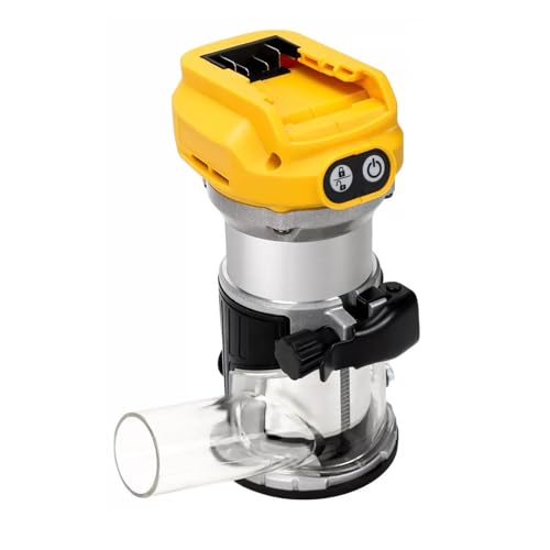 Variabler Geschwindigkeitsrouter Schnurloser Kompakter Router, 30000 U/Min 6 Geschwindigkeiten, 800 -W -bürstenloser Motor, DCB -Serie 20V Batterie, Führungsschiene, von CaCaCook
