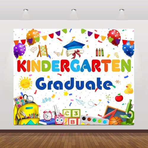 Hintergrund für Vorschule, Kindergarten, Abschluss, 3 x 2,4 m, Vinyl, Glückwunsch, Vorschule, Schule, Abschlussball, Party-Dekorationen, Kinder, Glückwünsche, Abschluss, Fotografie, Fotoshooting Hintergrund für Vorschule, Kindergarten, Abschluss, 3 x 2,4 m, Vinyl, Glückwunsch, Vorschule, Schule, Abschlussball, Party-Dekorationen, Kinder, Glückwünsche, Abschluss, Fotografie, Fotoshooting von Caaerttply