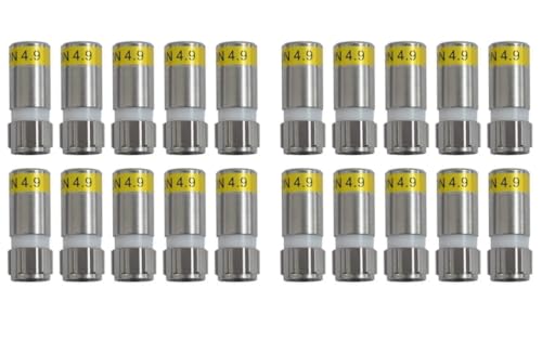 Cabelcon F-6-TD 4.9 F-Kompressions-Stecker gelb (20 Stk) von Cabelcon