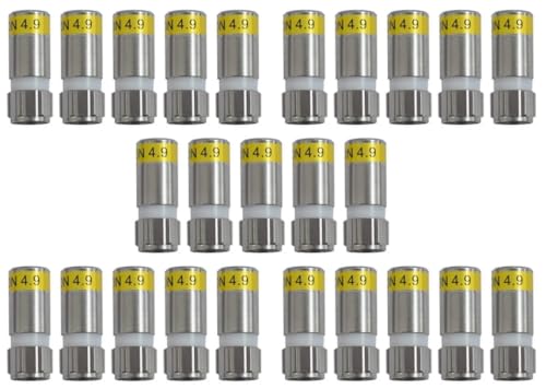 Cabelcon F-6-TD 4.9 F-Kompressions-Stecker gelb (25 Stk) von Cabelcon