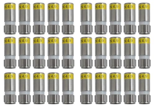 Cabelcon F-6-TD 4.9 F-Kompressions-Stecker gelb (30 Stk) von Cabelcon