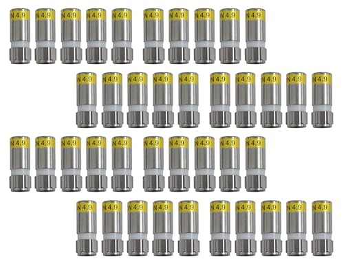 Cabelcon F-6-TD 4.9 F-Kompressions-Stecker gelb (40 Stk) von Cabelcon