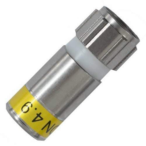Cabelcon F-6-TD 4.9 HQ Wasserdicht höchste Qualität (10x Stück) F-Stecker für Hausinstallation und Multimedia-Anwendungen, Kompatibel mit Fernseher, Set-Top-Box, DVR von Cabelcon