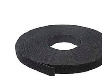 Klettbandrolle 13 mm Schwarz - (M) - (5 Meter) von Cabicon A/S