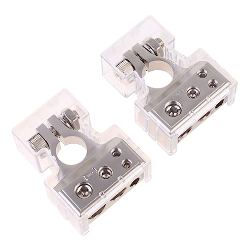 Cabilock 1 Paar Batterieclip autobatterie Autoradio akku batterien Auto -Batterieanschluss Audio modifizierter Batteriekopf Batterieklemme für Fahrzeuge Silber von Cabilock