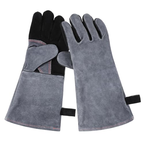 Cabilock 1 Paar Schweißerhandschuhe Arbeit Handschuhe Schweißhandschuhe Groß Handschutzhandschuhe Schweißwerkzeug Schutzhandschuhe Für Arbeiter Handschuhe Für Den Grill Rinderspalthaut von Cabilock