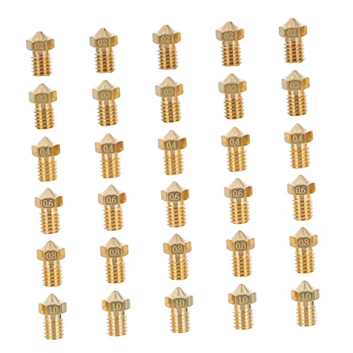 Cabilock 1 Satz 3d-druckerdüse Düsen Düse Für 3d-drucker Praktische Druckerdüse Nützliche Druckerdüse Zubehör Für 3d-drucker Golden Messing 30 Stück Cabilock 1 Satz 3d-druckerdüse Düsen Düse Für 3d-drucker Praktische Druckerdüse Nützliche Druckerdüse Zubehör Für 3d-drucker Golden Messing 30 Stück von Cabilock