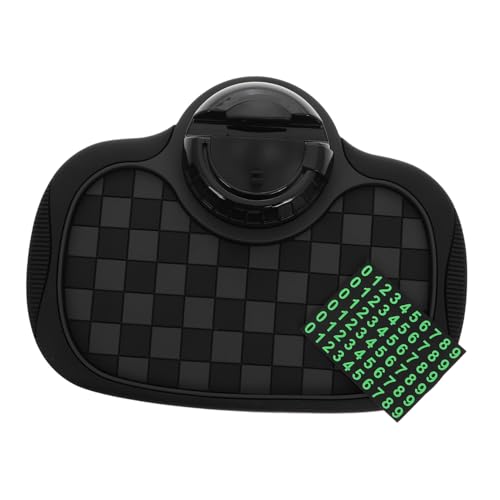 Cabilock 1 Satz Antirutschmatte Für Die Mittelkonsole Anti-rutsch-Matte Für Autotelefonhalter Auto-armaturenbrett-zubehör Auto Telefon Nummernschild Autotelefonhalter Fürs Auto PVC Black von Cabilock