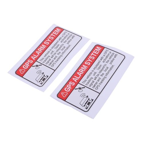 Cabilock 1 Satz Körperwarnaufkleber Auto Alarm Reflektierend Tracker-Aufkleber GPS -Track -System -zeichenaufkleber GPS-Aufkleber PVC 2 Stück Cabilock 1 Satz Körperwarnaufkleber Auto Alarm Reflektierend Tracker-Aufkleber GPS -Track -System -zeichenaufkleber GPS-Aufkleber PVC 2 Stück von Cabilock
