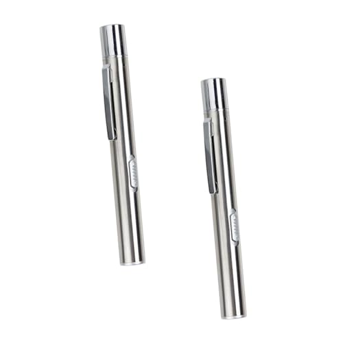 Cabilock 1 Satz Medizinische Taschenlampe Stiftlicht Taschenlampe Medizinisches Stiftlicht Led-taschenlampe Led-stiftlicht Stift Taschenlampe Silber Metall 2 Stück Cabilock 1 Satz Medizinische Taschenlampe Stiftlicht Taschenlampe Medizinisches Stiftlicht Led-taschenlampe Led-stiftlicht Stift Taschenlampe Silber Metall 2 Stück von Cabilock