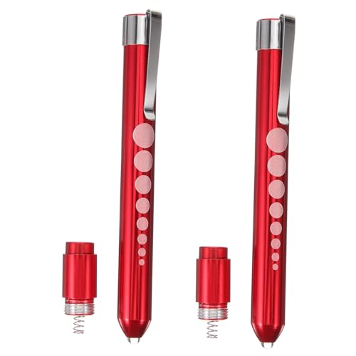 Cabilock 1 Satz Medizinische Taschenlampe Stirnlampe Wiederaufladbar Stiftlichter Für Krankenschwestern Scheinwerfer Taschenlampe Stift Taschenlampe Aluminiumlegierung Rot 2 Stück Cabilock 1 Satz Medizinische Taschenlampe Stirnlampe Wiederaufladbar Stiftlichter Für Krankenschwestern Scheinwerfer Taschenlampe Stift Taschenlampe Aluminiumlegierung Rot 2 Stück von Cabilock
