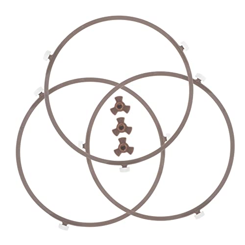 Cabilock 1 Satz Ring für Mikrowellen-Glasteller Ersatz-Mikrowellen-Glasplatte Mikrowellen-Plattenspieler-Ring Plattentellerringe für Mikrowellen Ofenringwalze Glasschale von Cabilock