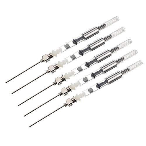 Cabilock 1 Set/5Pcs Brunnen Stift Tinte Spritze Füllstoff mit Abnehmbare Stumpfen Nadelspitze für Brunnen Stift von Cabilock