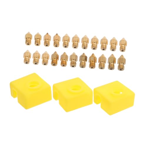 Cabilock 1 Set 3D Druck Düse Kit Hotend Socken Gelb Silikon von Cabilock
