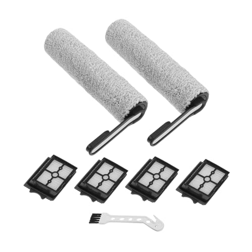Cabilock 1 Set Boden Waschmaschine Zubehör Pinsel Filter Roller Teil Kit Ersatz Bündel Wäscher Kunststoff Silber von Cabilock