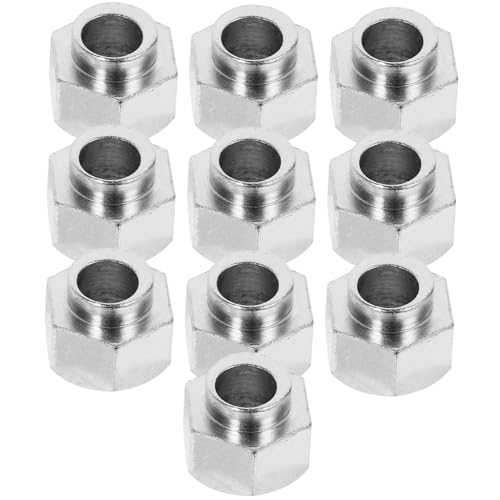Cabilock 10 Stück Druckmuttern 3D Drucker Druckschrauben Druckerschrauben Druckerzubehör Druckerersatzteile Kompressionsmuttern Handdrehmutter Druckerteile Kohlenstoffstahl Silber von Cabilock