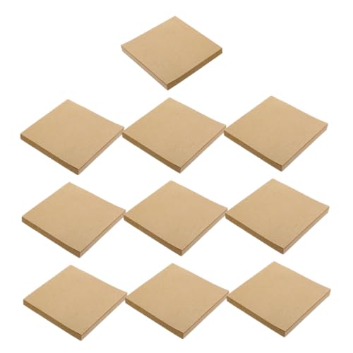 Cabilock 10 -notizbuch Japanische Schreibwaren Leeres Blatt Einkaufsliste Notizblöcke College-Must-Haves Schulsachen Kleiner Notizblock Zubehör Für Buchanmerkungen Papier Brown von Cabilock