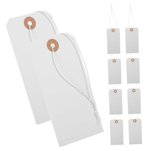 Cabilock 100 Stück Kleidungsetiketten schmucklos Draht Stichworte Einzelhandel hängend Beschreibbare Tags Geschenkanhänger Preisschilder Tags für Geschenktüten Papier Weiß Cabilock 100 Stück Kleidungsetiketten schmucklos Draht Stichworte Einzelhandel hängend Beschreibbare Tags Geschenkanhänger Preisschilder Tags für Geschenktüten Papier Weiß von Cabilock