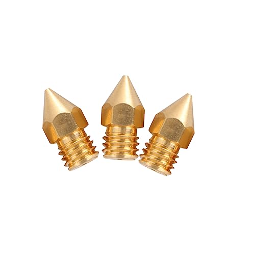Cabilock 12 Stück 3D -Druckdüse Messing Düse Extruder Düse zubehör Extruderdüse 3D-Druckerdüse Messingdüse für 3D-Drucker Golden von Cabilock