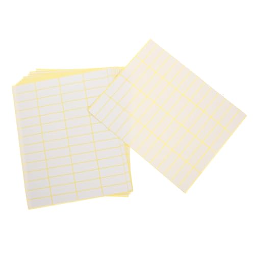 Cabilock 15 Blatt Preisschild Aufkleber Etikett Vinyl Klebstoff Leer Klebrig Preisaufkleber Für Kleine Unternehmen Kleine Preisaufkleber Weiß Selbstklebendes Papier von Cabilock