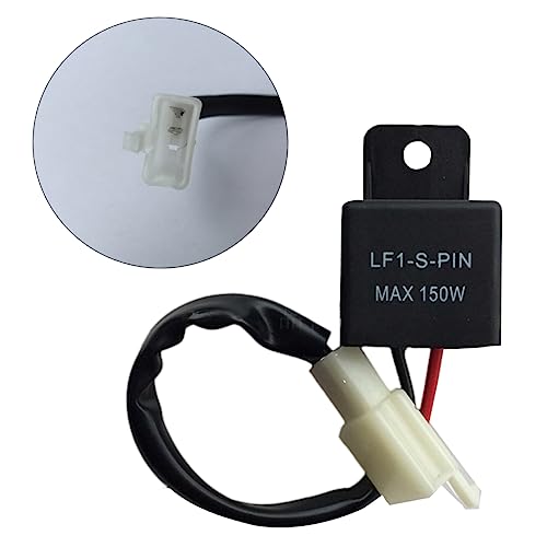 Cabilock 150W Wasserdichtes Lampenblinker Relais Für Motorräder Universeller Motorradschalter Mit Signalraten Steuerung Schwarz von Cabilock