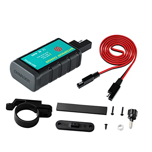 Cabilock 1Satz Dual USB Ladegerät mit Schalter SAE Adapter für Handy und GPS Schnelles Laden für Geräte Gleichzeitig Überladeschutz und Hochwertiges Design Cabilock 1Satz Dual USB Ladegerät mit Schalter SAE Adapter für Handy und GPS Schnelles Laden für Geräte Gleichzeitig Überladeschutz und Hochwertiges Design von Cabilock