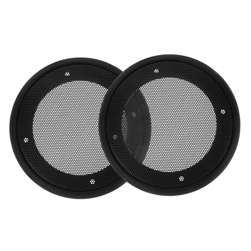 Cabilock 2 Stück 4 Car-Audio-Gitter Subwoofer-Grill Holzkohle Stoff Universal- Bass Lautsprecherabdeckung fürs Auto Subwoofer-Lautsprechergitter aus Metall Plastik Black Cabilock 2 Stück 4 Car-Audio-Gitter Subwoofer-Grill Holzkohle Stoff Universal- Bass Lautsprecherabdeckung fürs Auto Subwoofer-Lautsprechergitter aus Metall Plastik Black von Cabilock