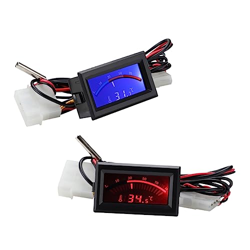 Cabilock 2 Stück Digitales Thermometer Außentemperaturanzeige Kochen im Freien elektronisch Reptil Küchenthermometer eingebettetes Thermometer Fieberthermometer für zu Hause Kupfer Cabilock 2 Stück Digitales Thermometer Außentemperaturanzeige Kochen im Freien elektronisch Reptil Küchenthermometer eingebettetes Thermometer Fieberthermometer für zu Hause Kupfer von Cabilock