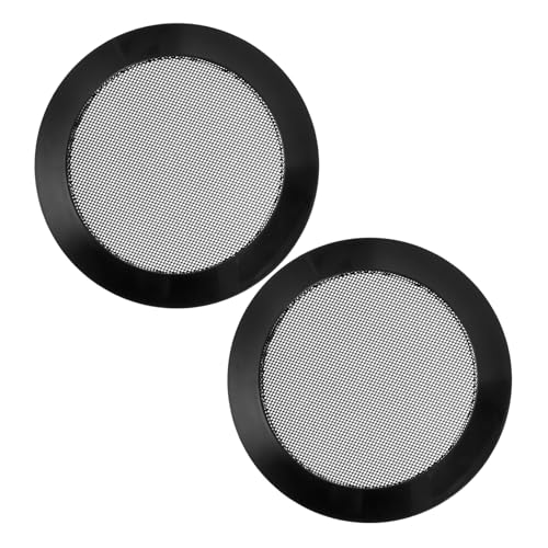Cabilock 2 Stück Lautsprechergitter Subwoofer Auto Auto-Subwoofer bewachen Grills für Lautsprecherabdeckungen Subwoofer-Grillabdeckung Lautsprecherzubehör Subwoofer-Netz Plastik Schwarz von Cabilock