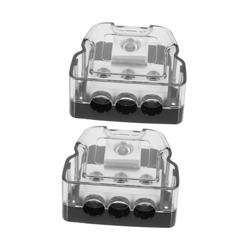 Cabilock 2 Stück Splitter Splitter Box lautsprecher Kabelbox Stromverteilerblock für Car-Audio Erdungsverteilerblock Gitarrenkabel-Splitter Splitter für Car-Audio Zinklegierung von Cabilock