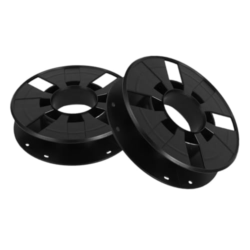 Cabilock 2 Stück Spule filament aufbewahrung filament halter Garage Werkstatt Verlängerungskabeltrommel für den Außenbereich Aufbewahrungsrolle für Verlängerungskabel Plastik Black von Cabilock
