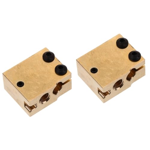 Cabilock 2 Stück Zubehör für den 3D-Druck Hitze Teil Block Extruder Zubehör 3d drucker zubehör Kupfer Golden Cabilock 2 Stück Zubehör für den 3D-Druck Hitze Teil Block Extruder Zubehör 3d drucker zubehör Kupfer Golden von Cabilock
