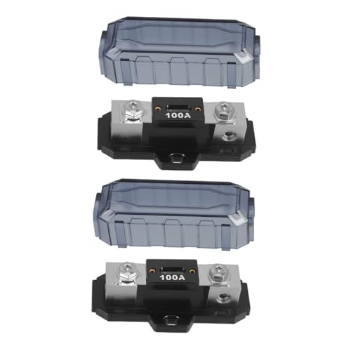 Cabilock 2 Stücke Sicherungshalter Abgesicherte Isolierte Halter Terminal Miniatur Verteilung Power Gemischt Automotive Auto Audio Block Sicherungsblock Zink Legierung Silber von Cabilock