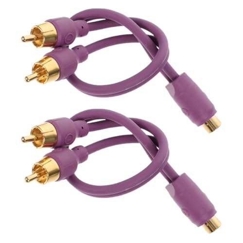 Cabilock 2 Teiliger Ausgangskonverter Auto Audio Subwoofer Auto Audio Verstärker Verkabelungssatz Audiokabel Für Auto Cinch Kabel Auto Audio Y Splitter Audiokabel Audio von Cabilock