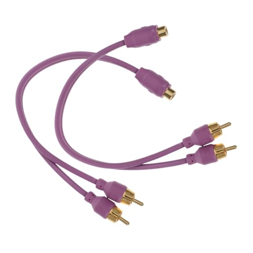 Cabilock 2 Teiliges Kabelset Für Auto Audioverstärker Subwoofer Y Splitter Audiokabel Ausgangskonverter Auto Audio Cinch Kabel Auto Audiokabel Cinch para Auto Audio Cinch Splitter von Cabilock