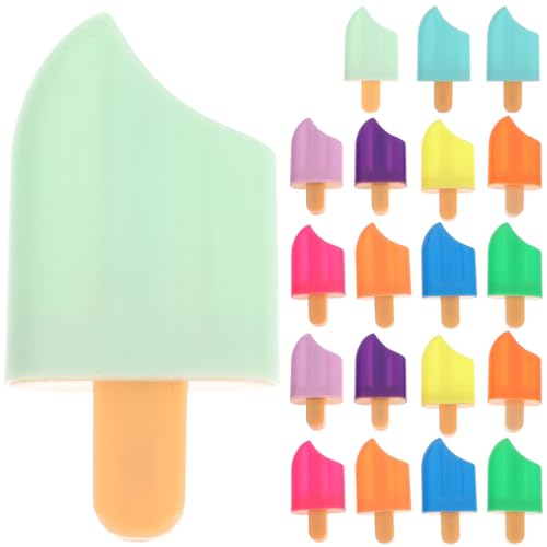 20 Mini Textmarker - Pastell-Farben - Popsicle- förmigen design highlighter pens - Keilspitze 1-3 mm - Textmarker klein in trendigen Farben - für , Schule, Uni oder Büro von Cabilock