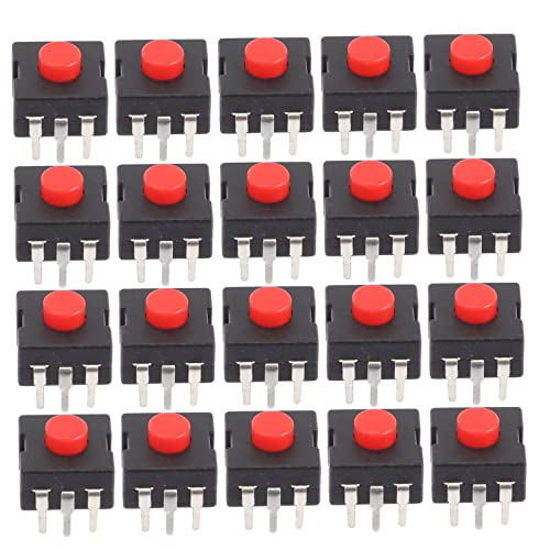 Cabilock 20Stücke Mini Druckknopfschalter für Taschenlampen Langlebig Pbt Einfache Installation Vielseitig Einsetzbar für Elektronische Geräte Pin Cabilock 20Stücke Mini Druckknopfschalter für Taschenlampen Langlebig Pbt Einfache Installation Vielseitig Einsetzbar für Elektronische Geräte Pin von Cabilock