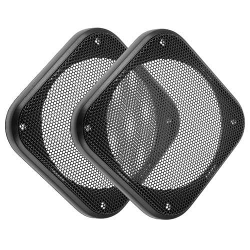 Cabilock 2Stücke Lautsprechergrill Abdeckung Für Auto Subwoofer Lautsprecher Schutzgitter Universelles Lautsprecherzubehör Staubschutz Und Dekorative Lösung Für Verschiedene von Cabilock