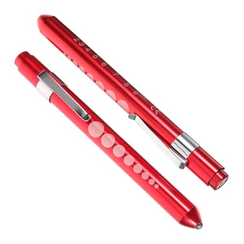 Cabilock 2Stücke Stiftleuchten Für Krankenschwestern Wiederverwendbare LED Taschenlampen Mit Fokussiertem Tragbar Für Medizinische Anwendungen Präzise Beurteilungen von Cabilock