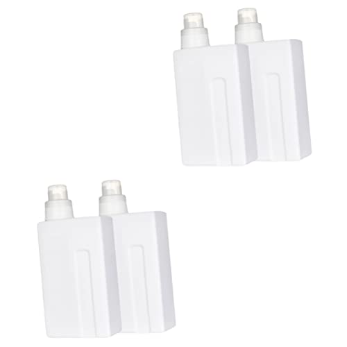 Cabilock 4 Stück Waschmittelflasche Shampoo-reisebehälter Lotionsbehälter Reise Waschseife Reisewaschmittelhalter Waschmittelbehälter Für Pulver Reisen Weiß Sport Leere Pumpe Auslaufsicher von Cabilock