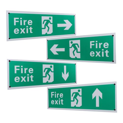 Cabilock 4 Stück sicheres Ausgangsschild Alarm Vinyl erste Die im Freien LED Notausgang Aufkleber Ausgangsaufkleber Ausgangsschilder Ausgangsanzeige Aluminiumlegierung Green Cabilock 4 Stück sicheres Ausgangsschild Alarm Vinyl erste Die im Freien LED Notausgang Aufkleber Ausgangsaufkleber Ausgangsschilder Ausgangsanzeige Aluminiumlegierung Green von Cabilock