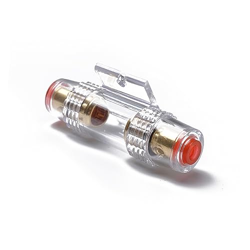 Cabilock 4Stücke Kfz Sicherungshalter Agu Mit Sicherungen Gauge Kabel Hochtemperaturbeständiges Gehäuse Für Autoalarm Und Audioinstallationen Robustes Autozubehör von Cabilock
