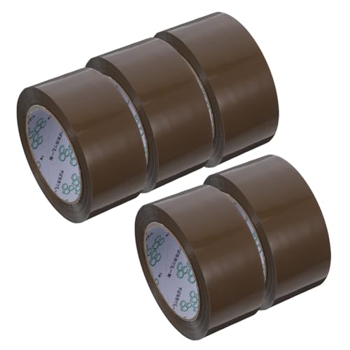 Cabilock 5 Rollen Verpackungs Band wickeln klebrig Klebeband zum Versenden von Paketen Farbe groß Bandverpackung Packband, strapazierfähig Band schwere bopp Coffee von Cabilock